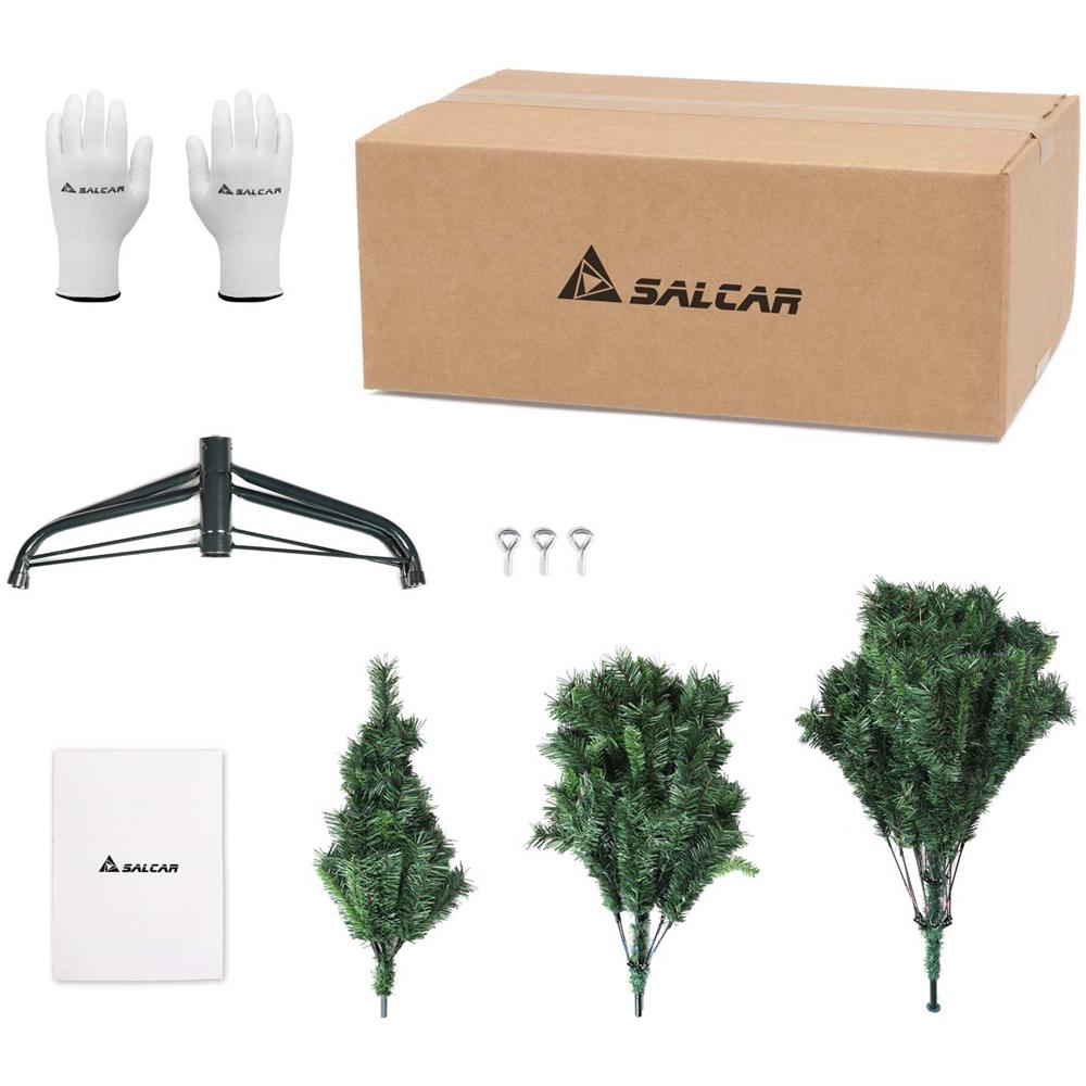 Albero Di Natale 180 Cm Artificialmente Con 580 Punte Ignifugo Abete Costruzione Rapida Incl. Supporto Per Albero Di Natale Natale Verde Deco 1,8 M - Foto 3