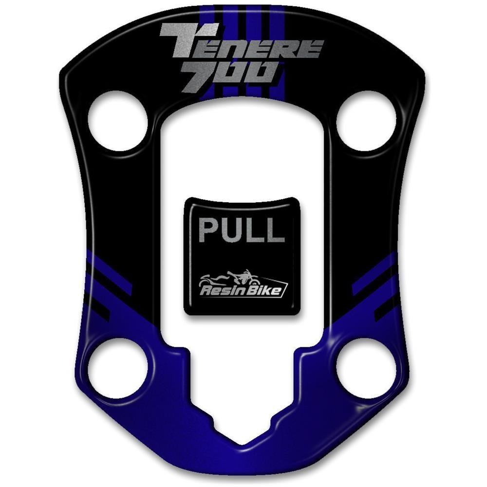 Adesivo 3d Protezione Tappo Compatibile Con Yamaha Tenere 700 2019 Blu - Foto 1