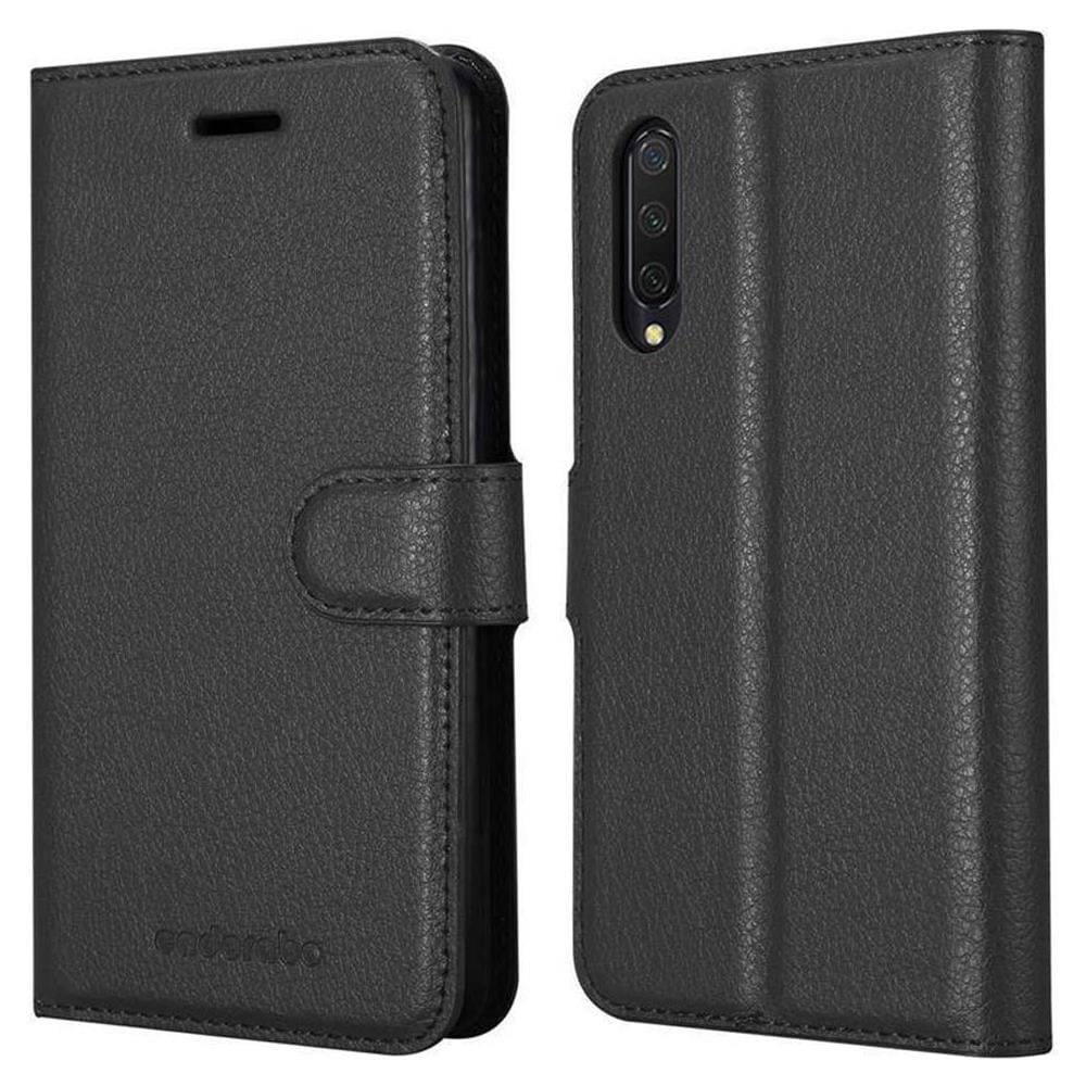 Custodia Compatibile Con Xiaomi Mi Cc9 In Nero Carbone - Coperchio Protettiva Con Chiusura Magnetica, Funzione Stand E Tasca Per Le Carte - Foto 8