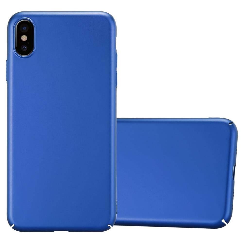 Custodia Compatibile Con Apple Iphone Xs Max In Azzurro Metallo - Hard Case Coperchio Protettivo In Look Metallico Contro I Graffi E Gli Urti - Foto 1