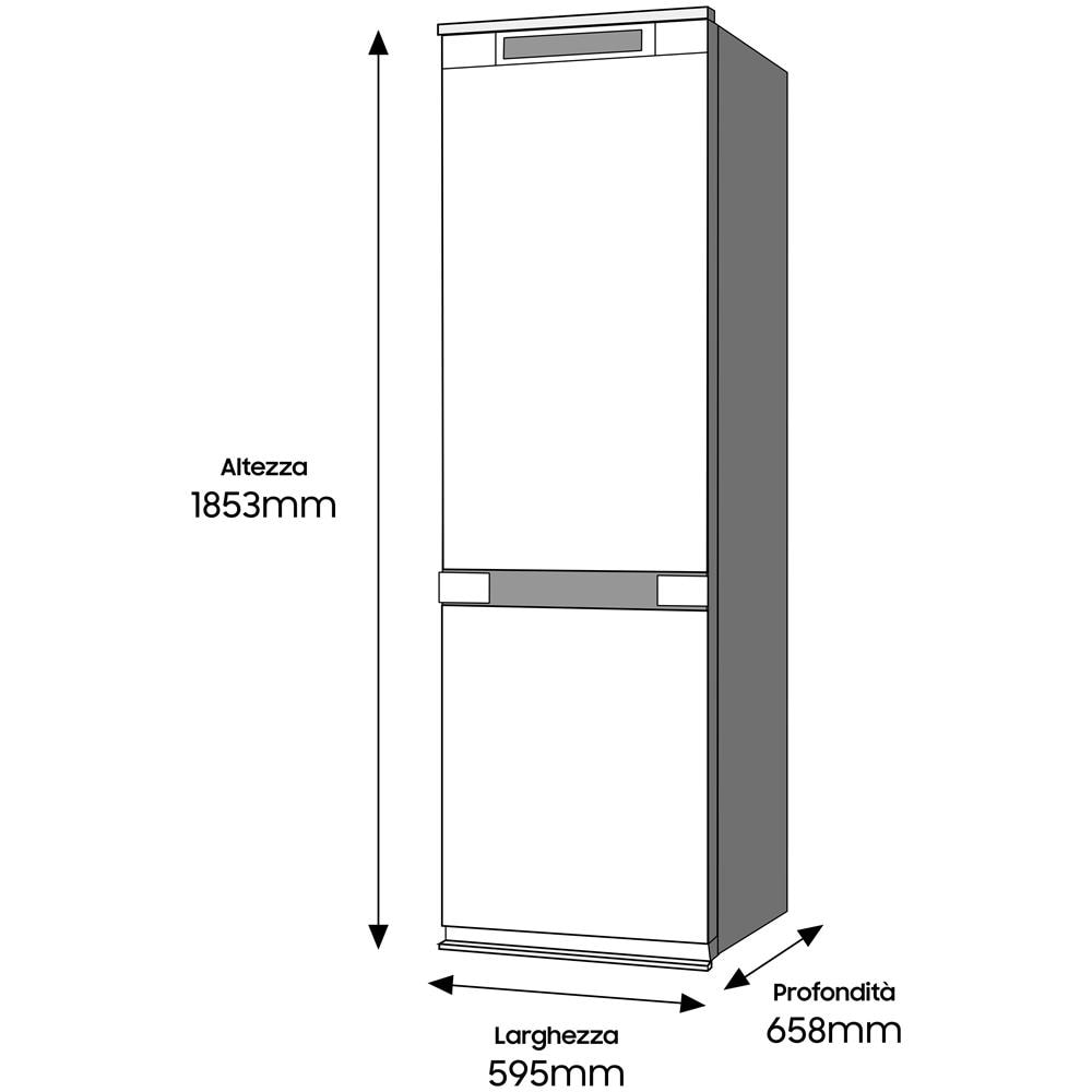 Frigorifero Combinato RB34T603ESA Total No Frost Classe E Capacità Lorda / Netta 355/340 Litri Colore Silver Inox - Foto 8