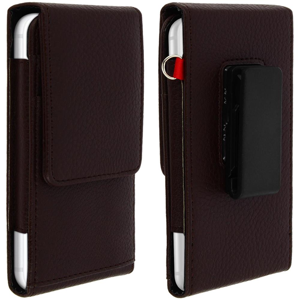 Custodia Cintura Smartphone 4,7 Pollici Portaschede Attacco Clip Marrone - Foto 1