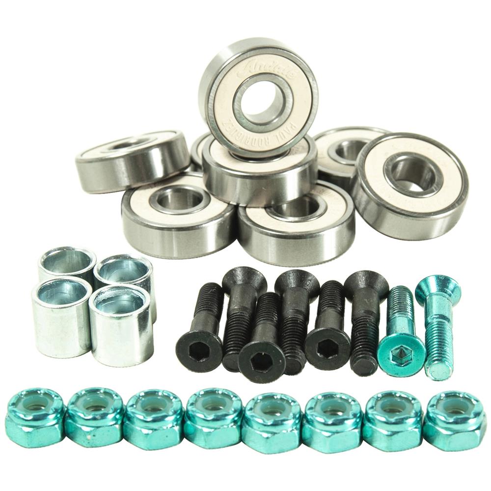 Amphetamine ABEC 5 Bearings Skateboard 1/8 Ruber Riser Pads Spacers 1.25 Ha - Foto 2