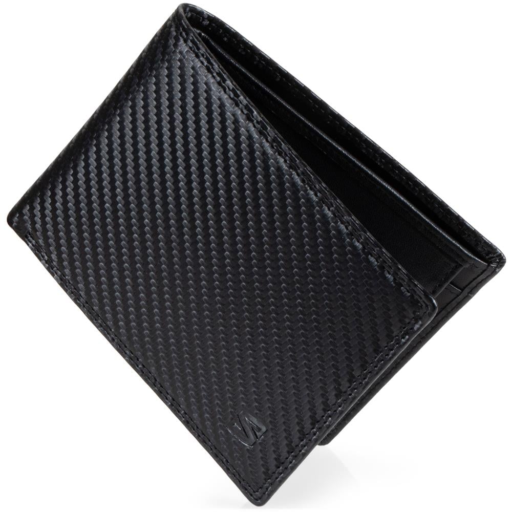 Portafoglio da uomo in pelle premium, ""Carbon"", Nero - Foto 1