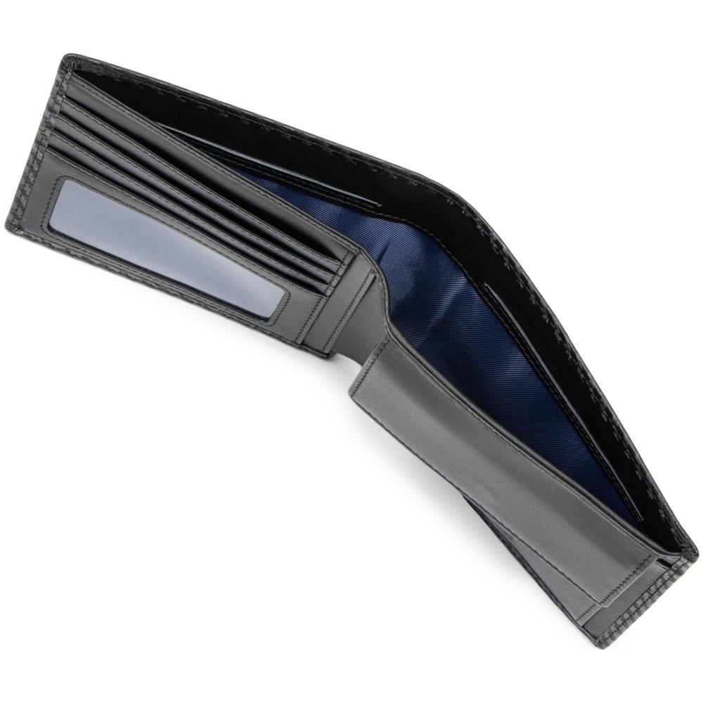 Portafoglio da uomo in pelle premium, ""Carbon"", Nero - Foto 2