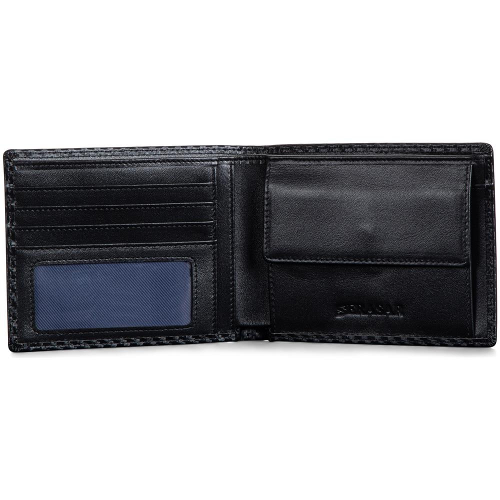 Portafoglio da uomo in pelle premium, ""Carbon"", Nero - Foto 6