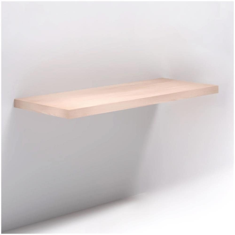 Mensolone In Laminato Sospeso Per Lavabi Da Appoggio Arredo Bagno Made In Italy *** Finitura- : Frassino Tranché, Misure : L123xp50xh5 Cm - Foto 2