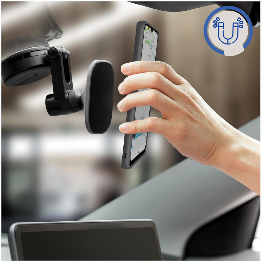 Cover Xiaomi Redmi 9 Bimateriale Anello In Metallo Funzione Supporto Nero - Foto 2