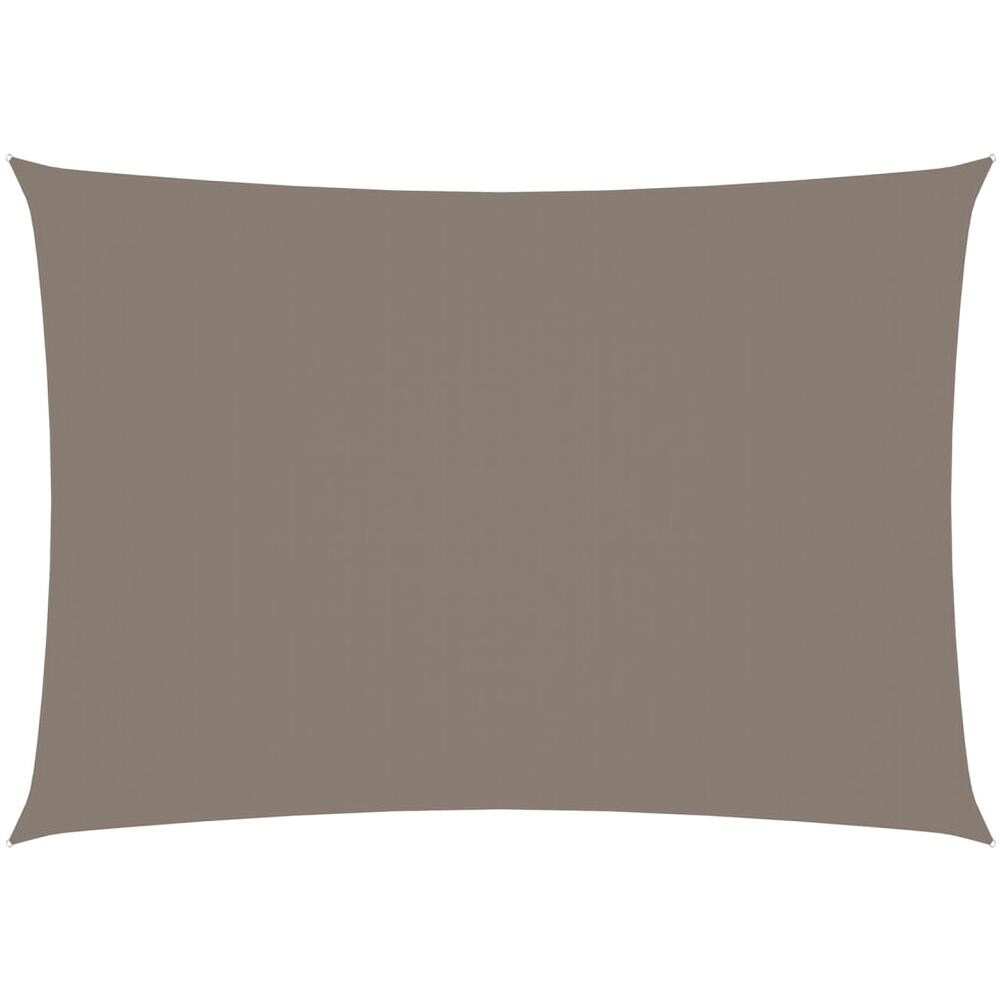 Parasole a Vela Oxford Rettangolare 3x5 m Grigio Talpa - Foto 1