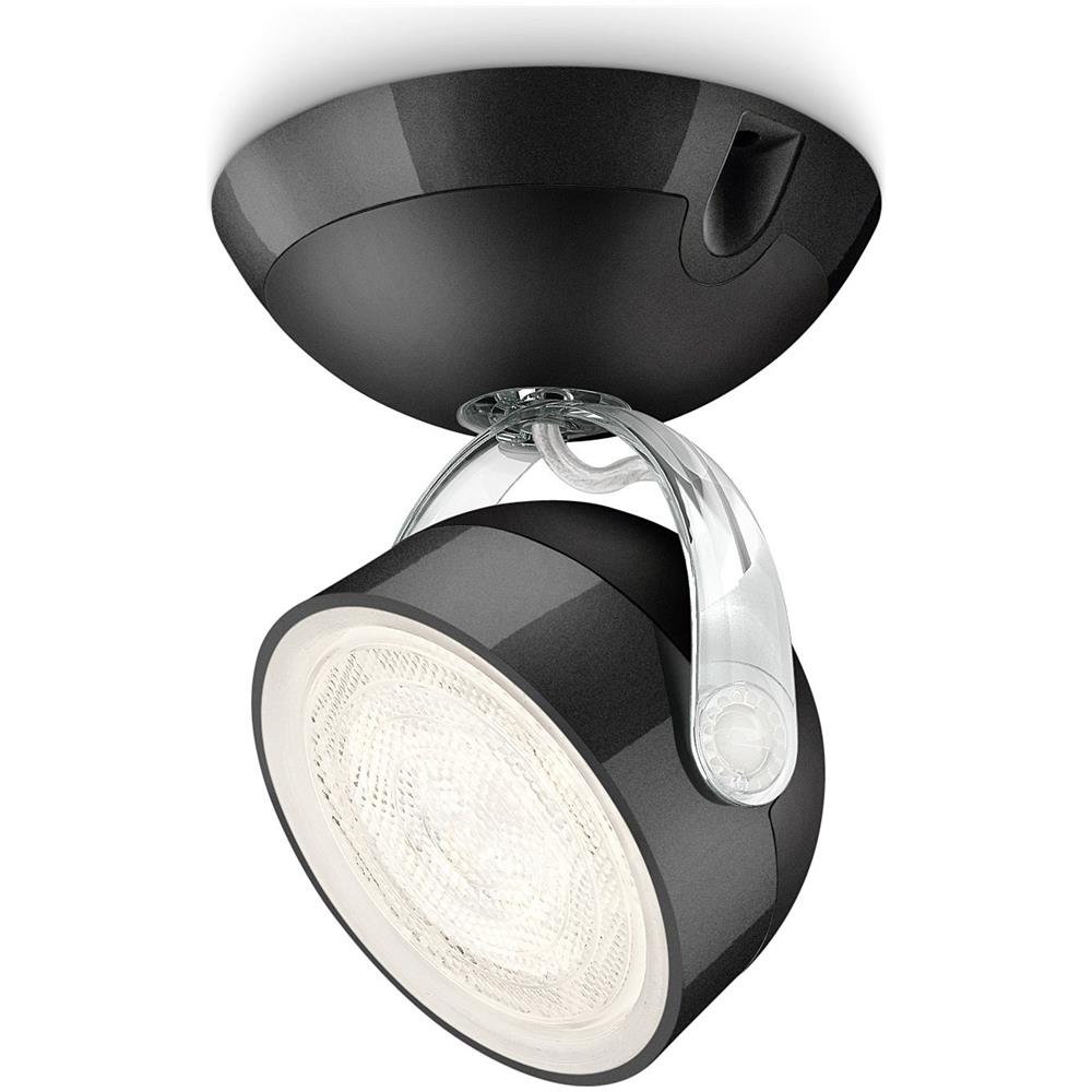 Faretto Orientabile Led Singolo 'dyna' - 3w - 270 Lumen L. calda - Nero - Foto 2