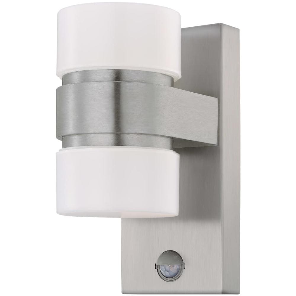 Lampada a LED Sensore da Parete Esterna Atollari 2x6W Argento - Foto 1
