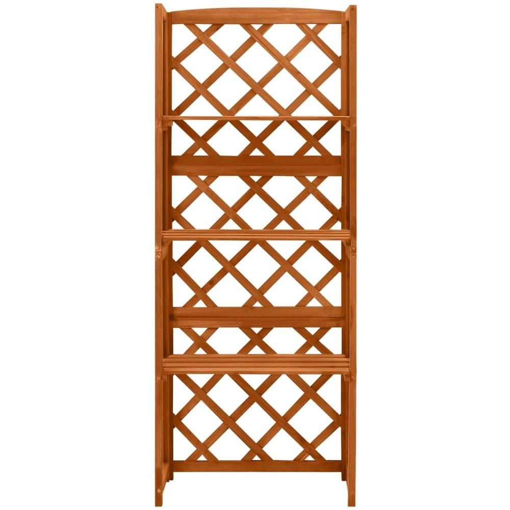 Traliccio con Ripiani 55x30x140 cm in Legno Massello di Abete - Foto 2