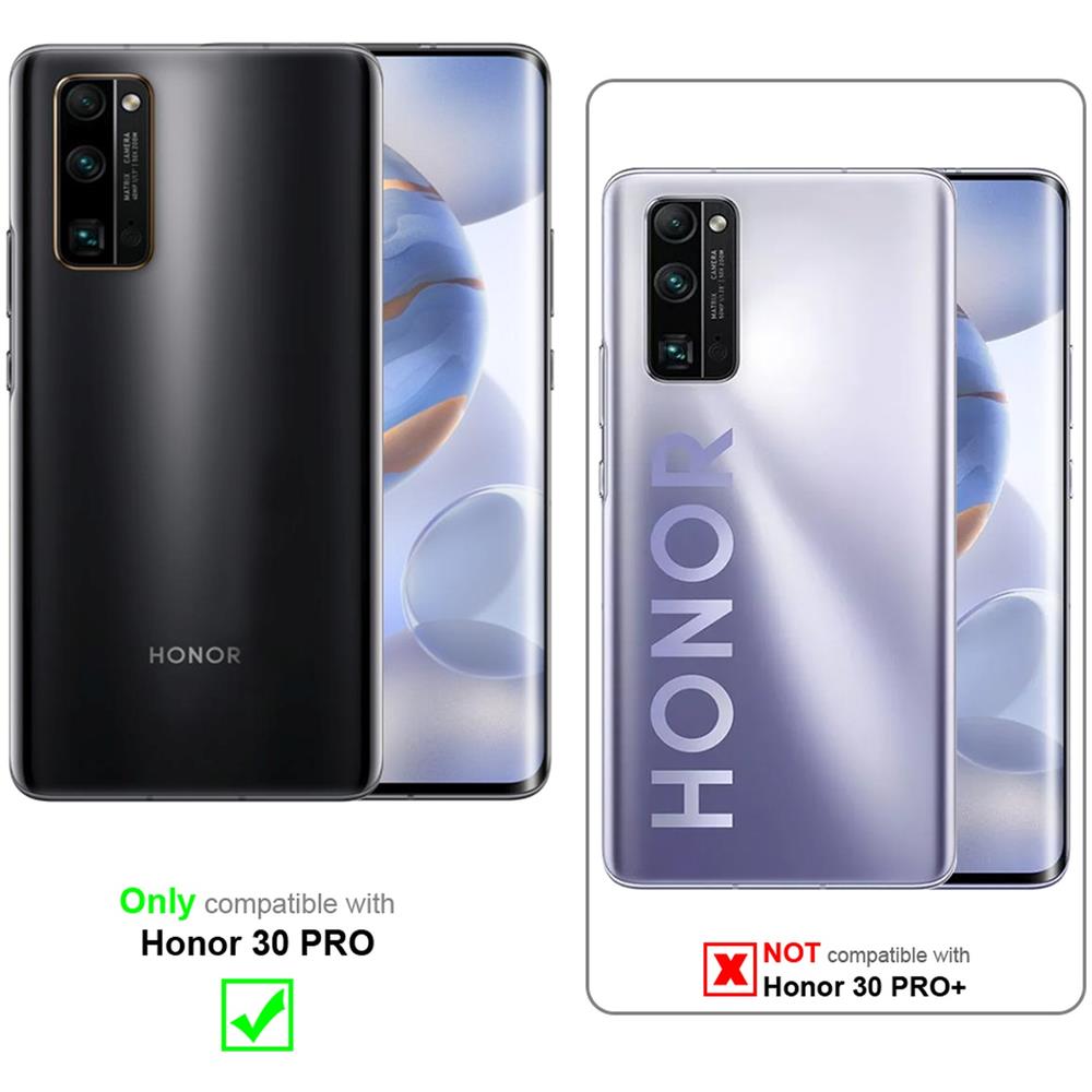 Custodia Compatibile Con Honor 30 Pro In Nero Carbone - Coperchio Protettiva Con Chiusura Magnetica, Funzione Stand E Tasca Per Le Carte - Foto 2