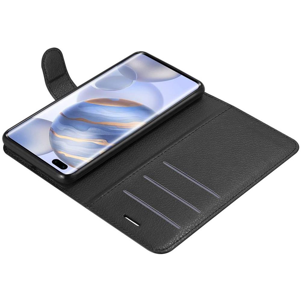 Custodia Compatibile Con Honor 30 Pro In Nero Carbone - Coperchio Protettiva Con Chiusura Magnetica, Funzione Stand E Tasca Per Le Carte - Foto 8