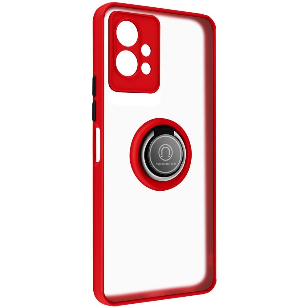 Cover Vivo Y55 5g Bimateria Anello Metallico Supporto Rossa - Foto 5