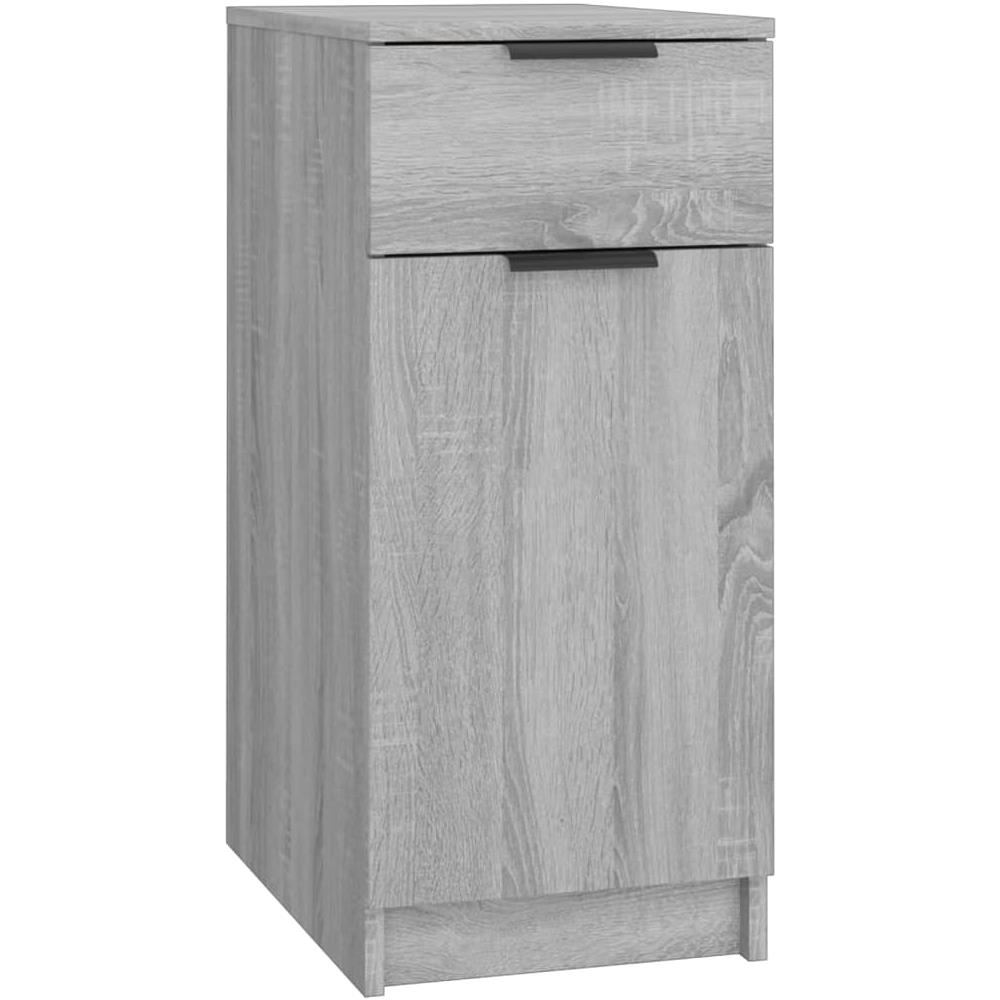 Armadietto Da Scrivania Grigio Sonoma 33,5x50x75 Cm Legno - Foto 2