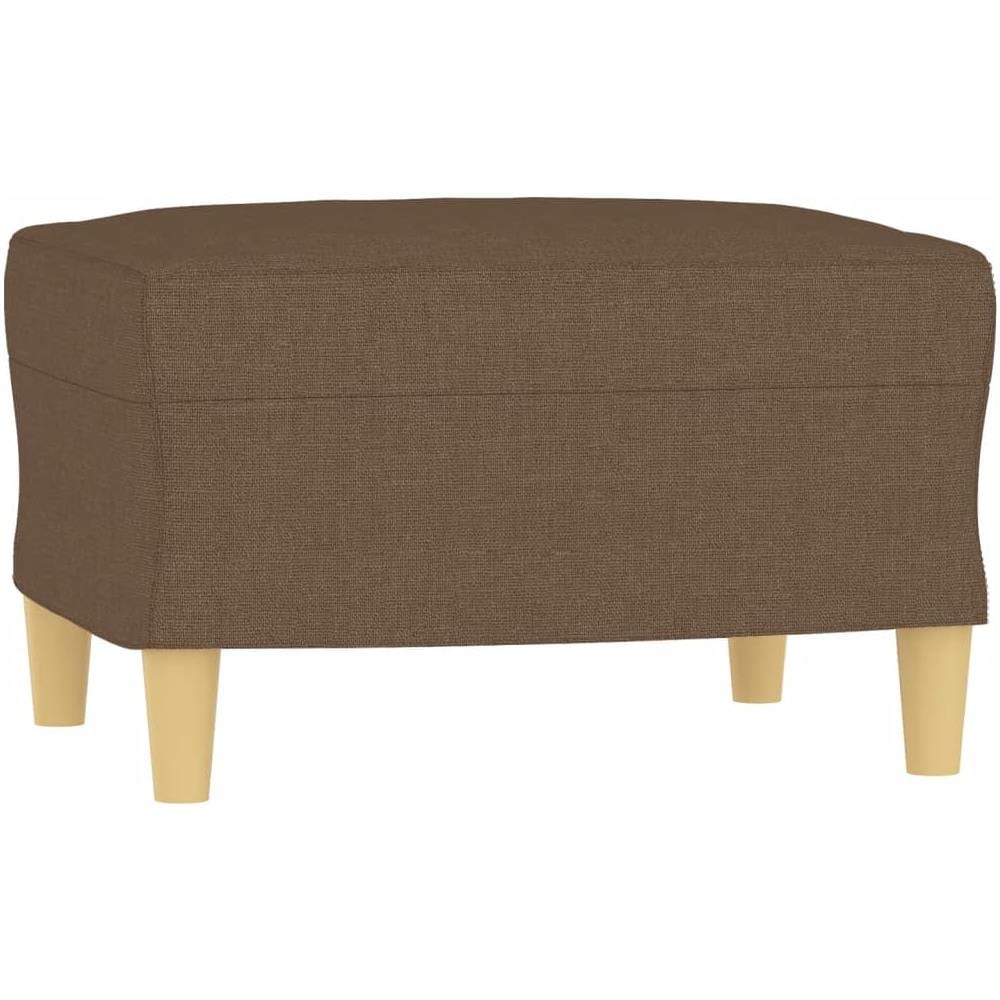 Poggiapiedi Marrone 60x50x41 Cm In Tessuto - Foto 2