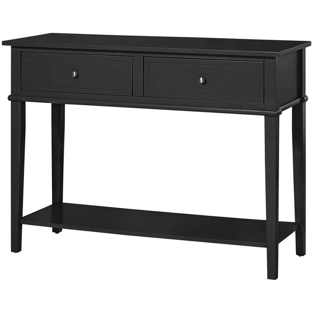 Franklin Consolle Con 2 Cassetti In Mdf Nero - Foto 1