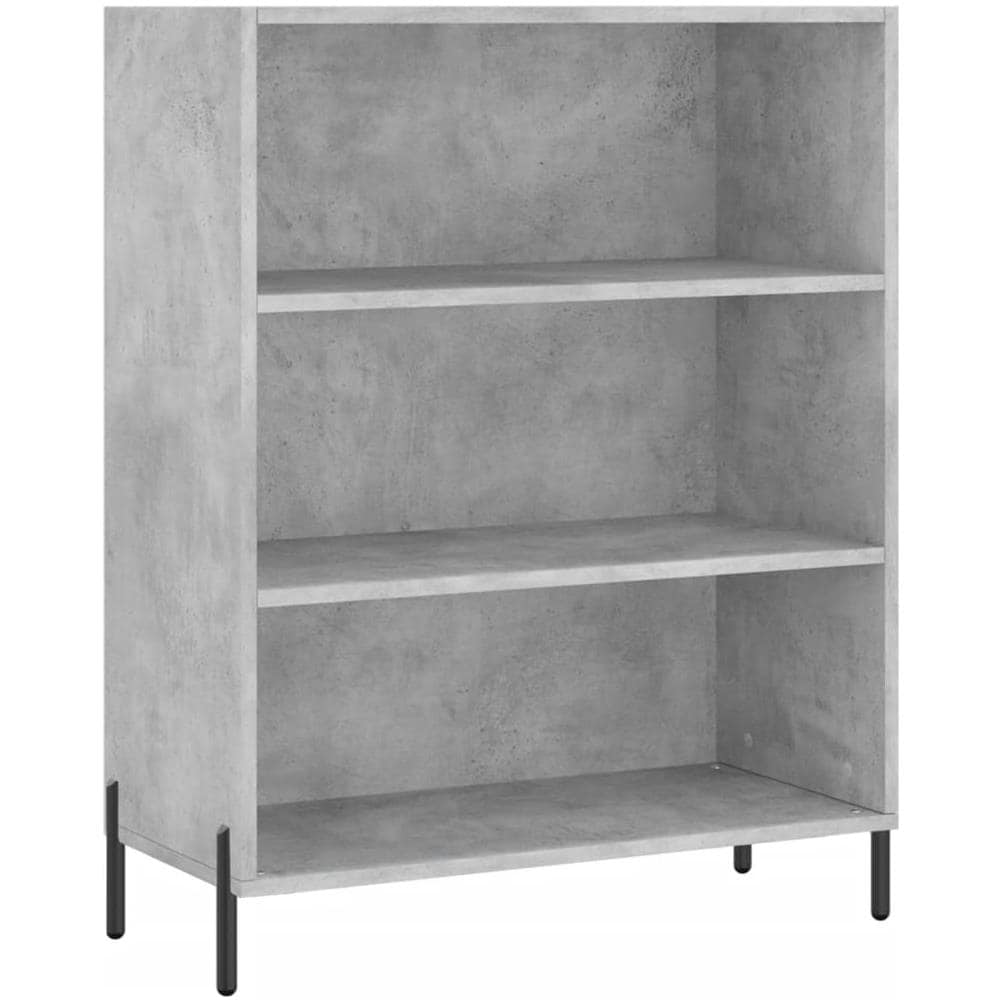 Scaffale Grigio Cemento 69,5x32,5x90 Cm In Legno Multistrato - Foto 2