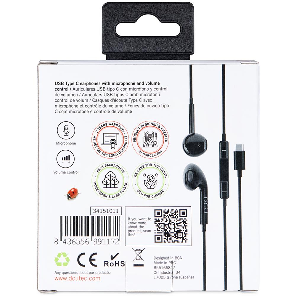 34151011 cuffia e auricolare Cuffie Cablato A clip Musica e Chiamate Nero - Foto 4