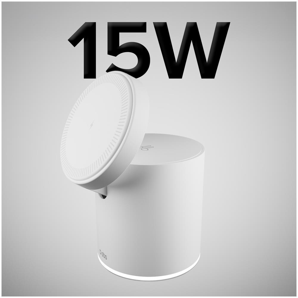 TEWIRMAGFOLD2IN1 Caricabatterie per dispositivi mobili Auricolare, Smartphone Bianco USB Carica wireless Ricarica rapida Interno - Foto 2
