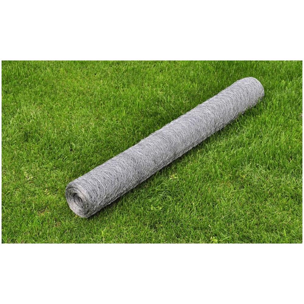 75 Cm X 25 M 0.75mm Recinzione Metallica Galvanizzata Maglia Esagonale - Foto 2