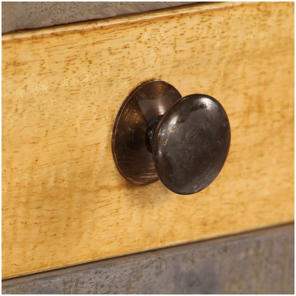 Tavolo Consolle In Legno Massello Vintage 118x30x80 Cm - Foto 2