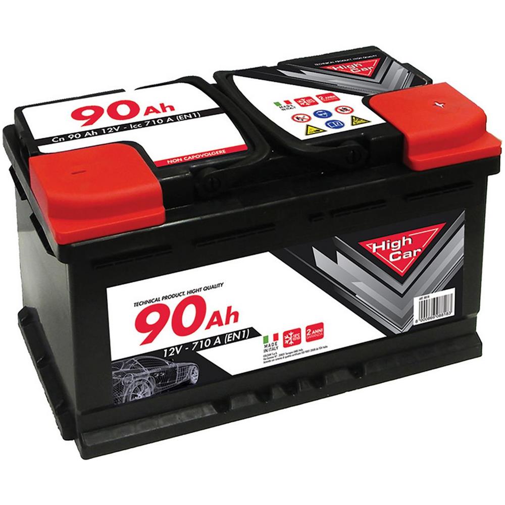 Batteria Auto Da 90ah 710a 12v Polo Positivo Destro Cassetta L4 - Foto 2