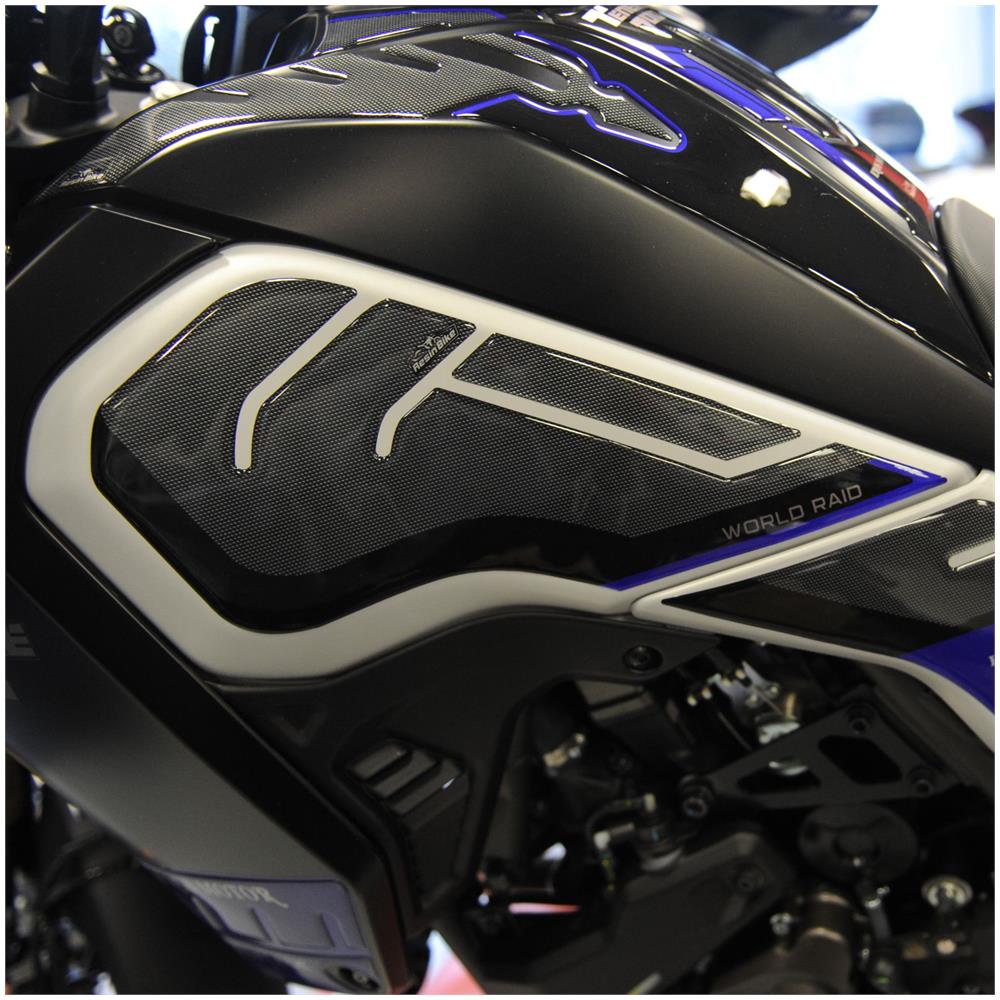 Adesivi 3d Protezioni Laterali 02 Compatibili Con Yamaha Tenere 700 2019 Blu - Foto 2