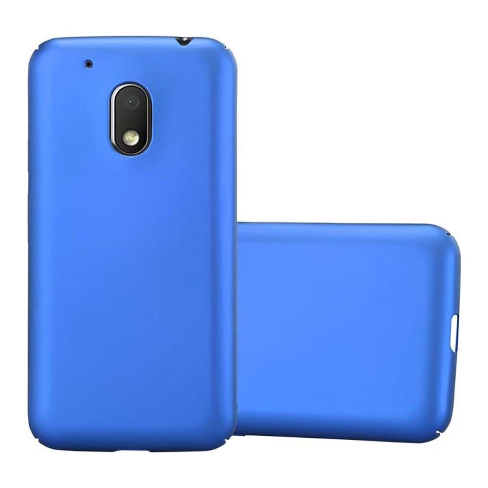 Custodia Compatibile Con Motorola Moto G4 Play In Azzurro Metallo - Hard Case Coperchio Protettivo In Look Metallico Contro I Graffi E Gli Urti - Foto 1