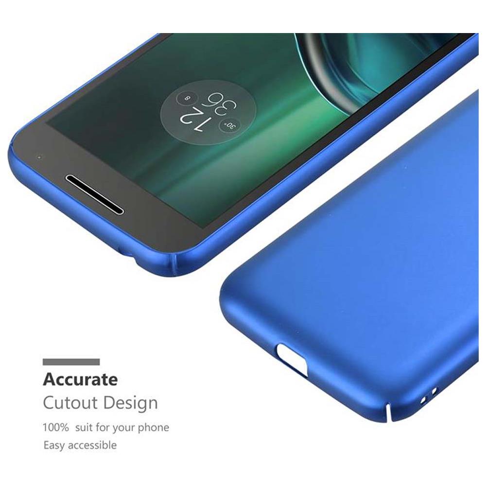 Custodia Compatibile Con Motorola Moto G4 Play In Azzurro Metallo - Hard Case Coperchio Protettivo In Look Metallico Contro I Graffi E Gli Urti - Foto 6