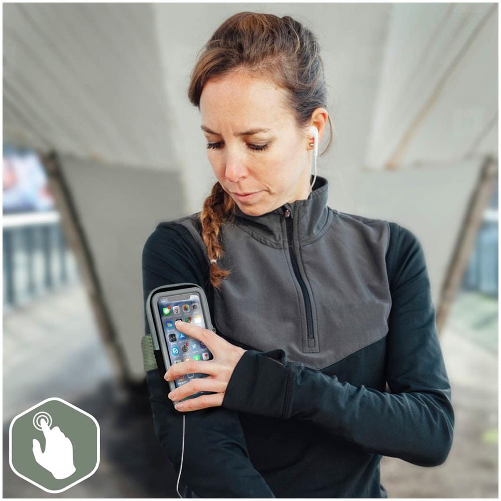 Fascia Da Braccio Sport Smartphone Fino A 6,1'' Funzione Touch Waterproof Nero - Foto 2