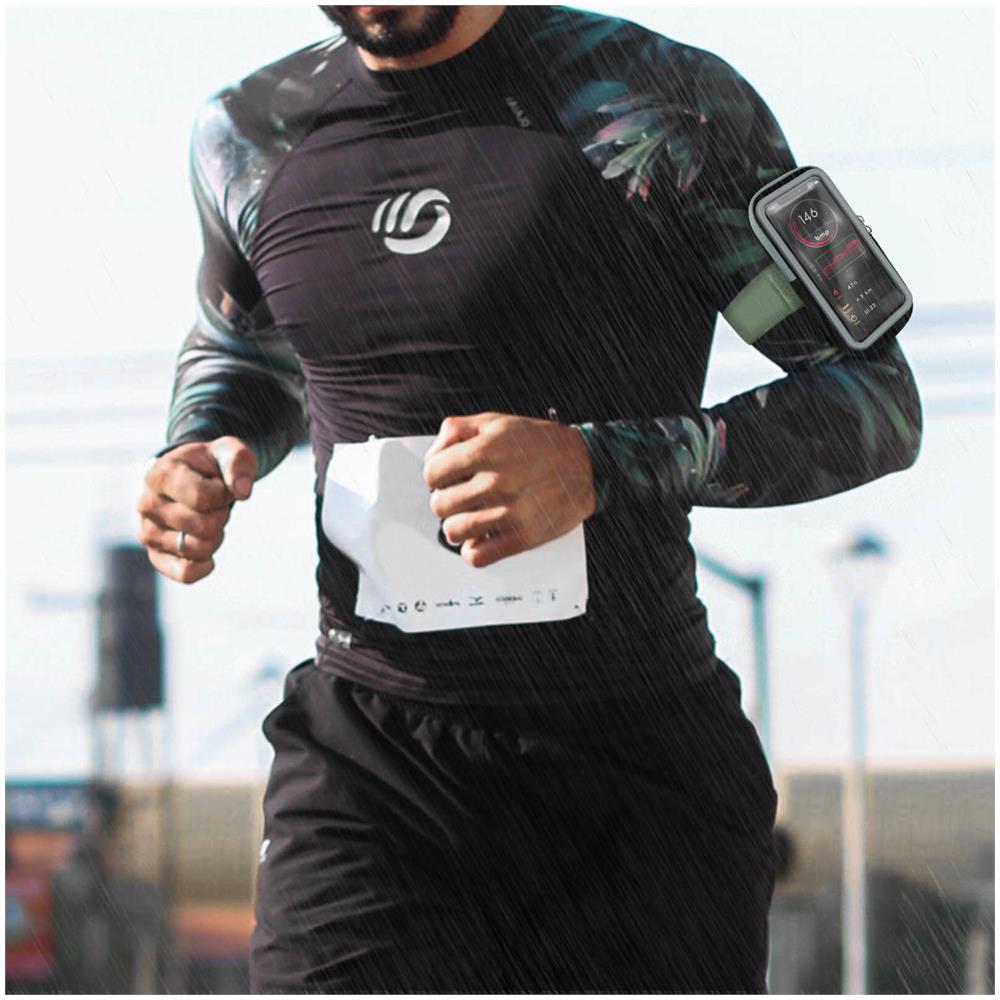 Fascia Da Braccio Sport Smartphone Fino A 6,1'' Funzione Touch Waterproof Nero - Foto 5