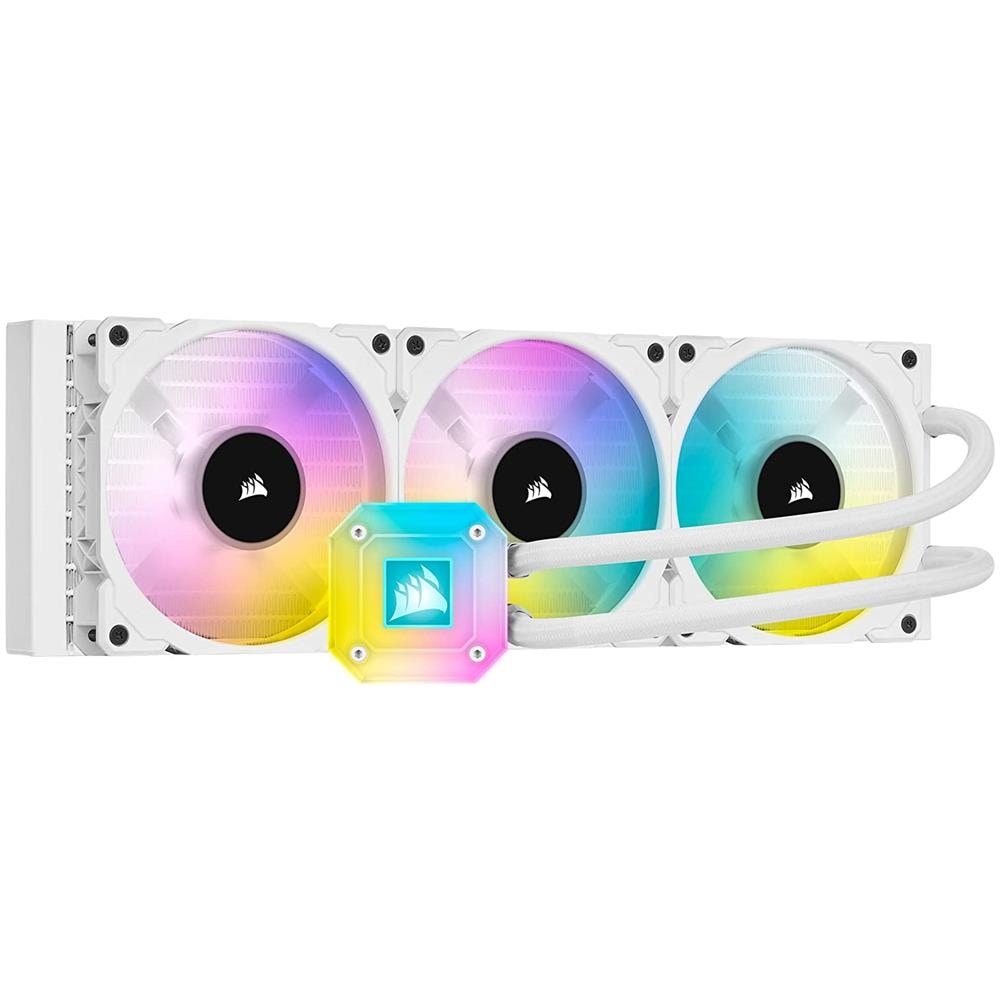 Dispositivo di raffreddamento a liquido iCUE H150i ELITE CAPELLIX per CPU Colore Bainco  - Foto 1