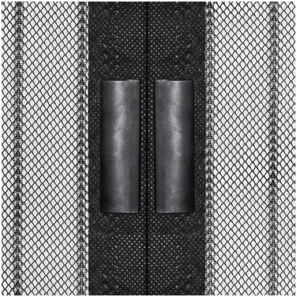 Tende Antimosche 2 pz per Porte con Magneti Nere 210x90 cm - Foto 2