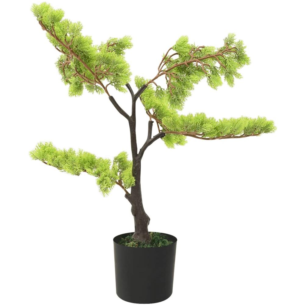 Bonsai Di Cipresso Artificiale Con Vaso 60 Cm Verde - Foto 2