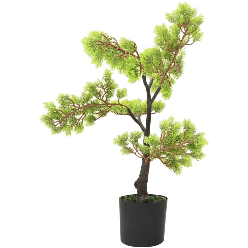 Bonsai Di Cipresso Artificiale Con Vaso 60 Cm Verde - Foto 3