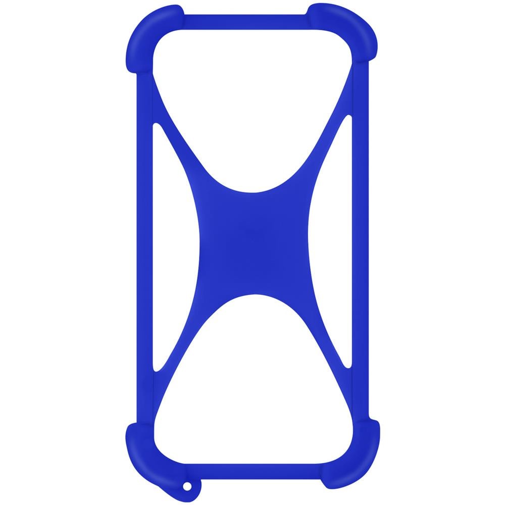 Cover Smartphone Fino A 6,7 Pollici Universale Gel Di Silicone Espandibile Blu - Foto 1