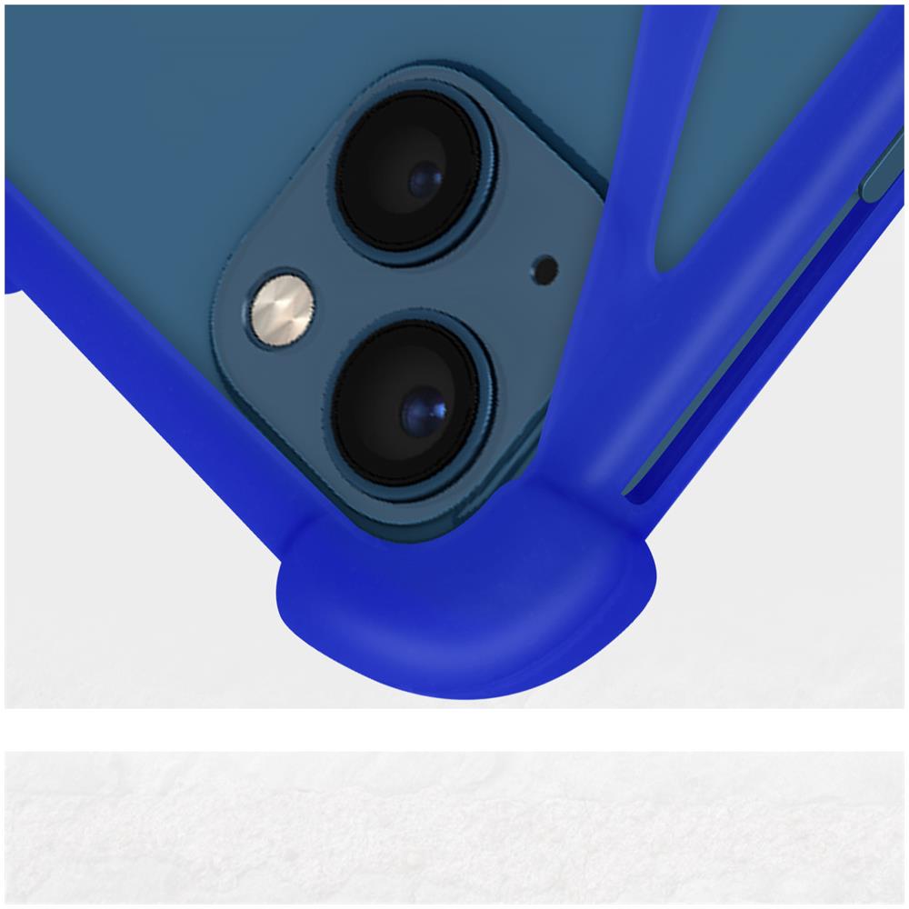 Cover Smartphone Fino A 6,7 Pollici Universale Gel Di Silicone Espandibile Blu - Foto 2
