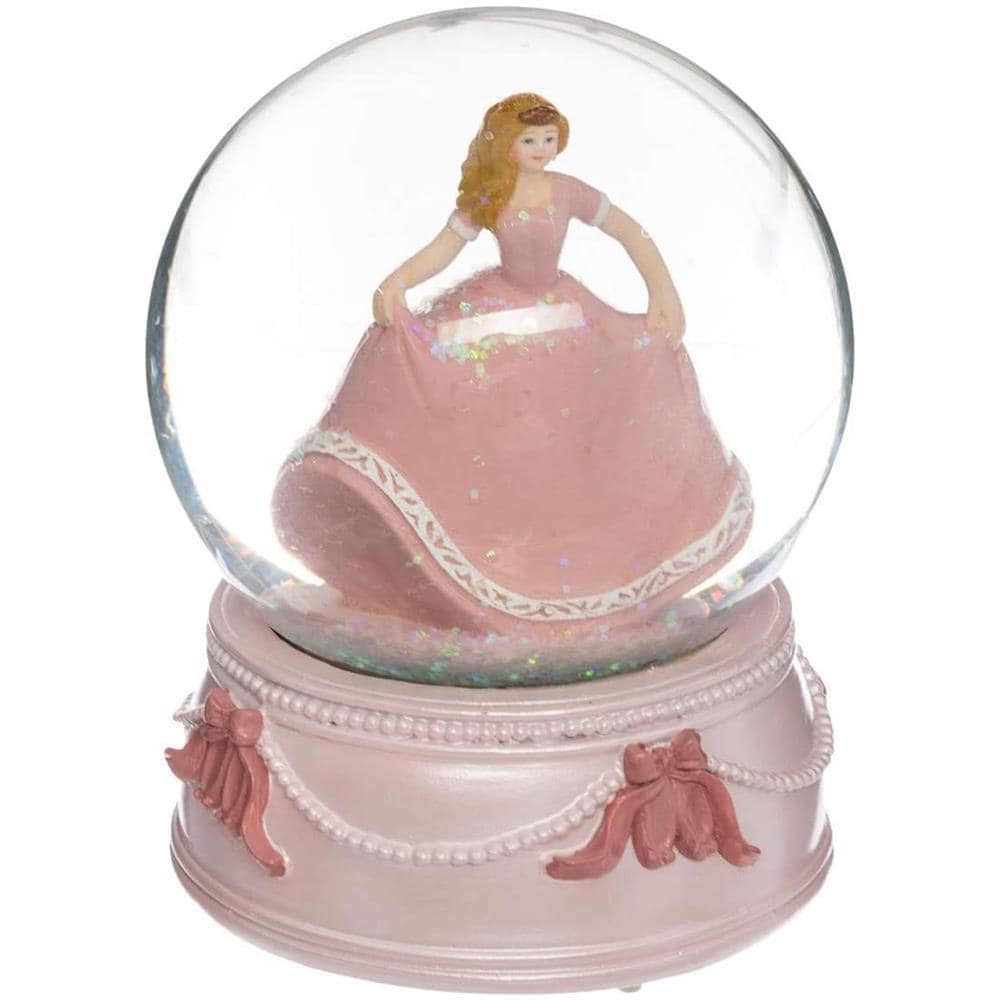 Palla Di Neve Con Carillon E Principessa, Rosa - Foto 2