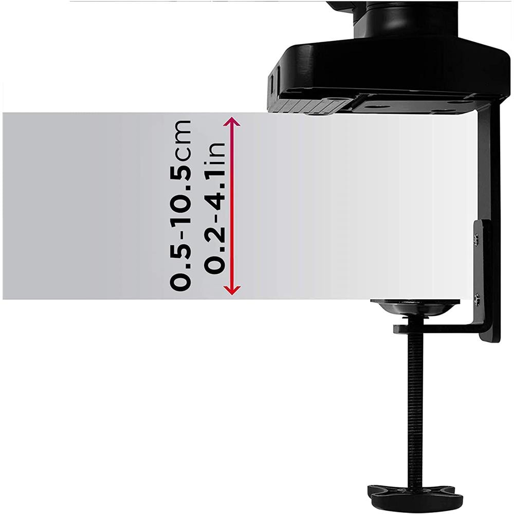 Supporto per Laptop e Monitor DMDCL1X1 Fino 27" Regolabile in Altezza / Inclinabile Colore Nero - Foto 7