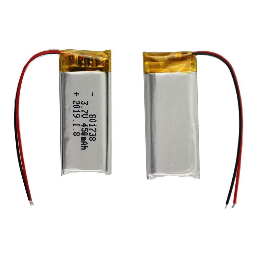 1 Pezzo Batteria Lipo Ricaricabile 801738 (3.7v, 450mah Lipo) Per Telefono Portatile Video Mp3 Mp4 Luce Led Gps - Foto 2