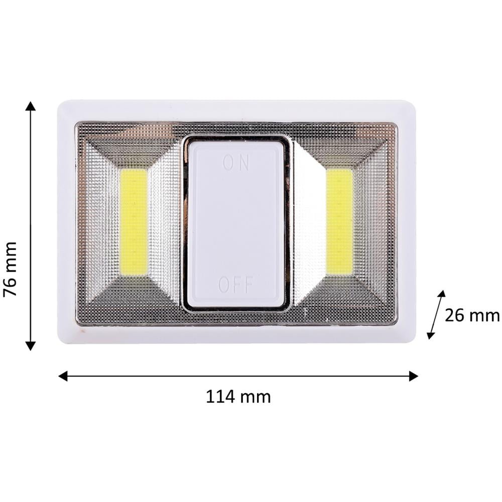 Loving: Interruttore Luminoso A Pile (incluse!). Bianco - Foto 1