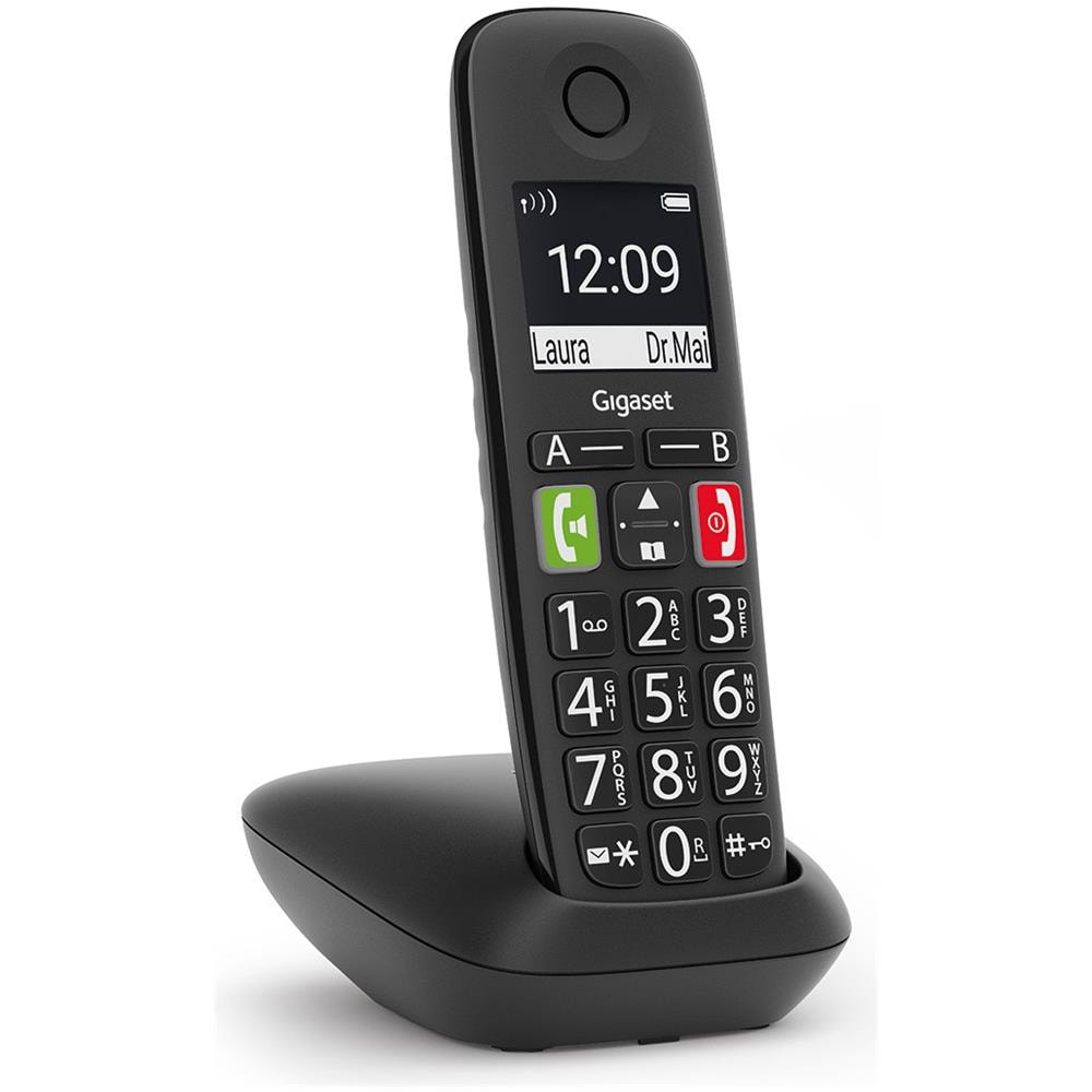 Set Telefono Analogico/DECT E290 Duo con Identificatore di chiamata Cornetta Wireless Raggio d'Azione Interno/Esterno 50/300 m Colore Nero - Foto 10