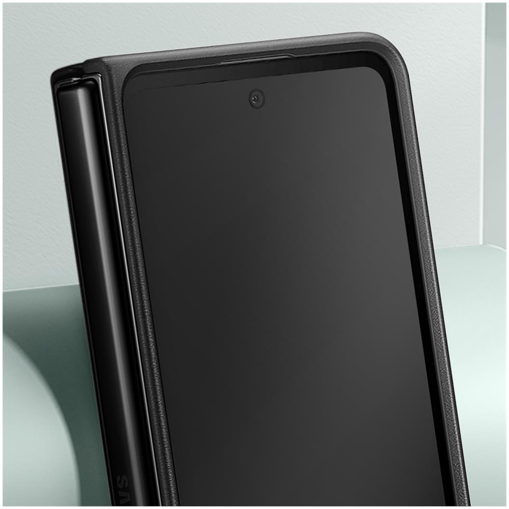 Cover Per Samsung Z Fold5 In Similpelle Originale Eco-leather Case Black - Foto 5