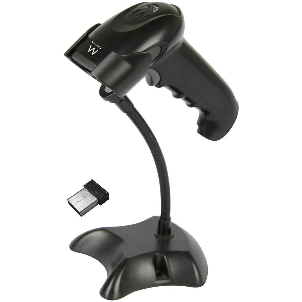 EW3431 lettore di codici a barre Lettore di codici a barre portatile 1D / 2D LED Nero - Foto 1