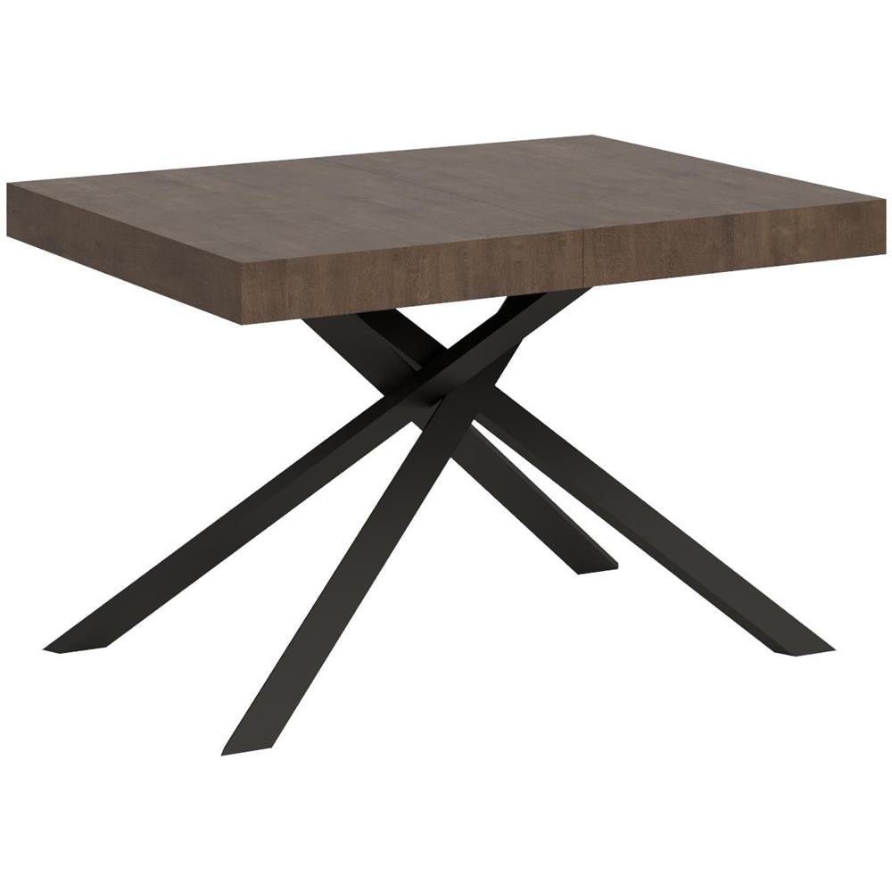 Tavolo allungabile 90x130/390 cm Karida noce gambe antracite - Foto 1