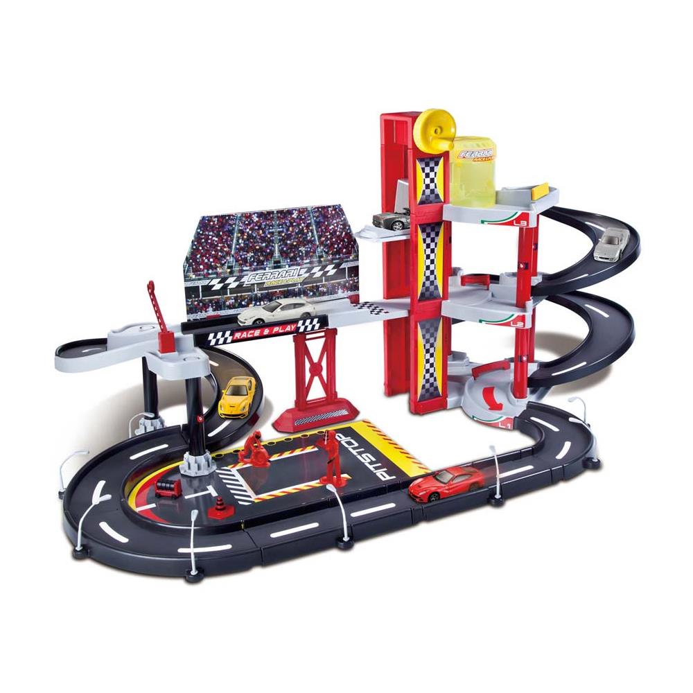 Ferrari Race & Play - Playset Racing Garage Con Veicolo 1:43 - Foto 1