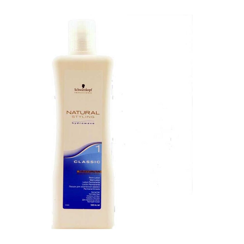 Trattamento Per Capelli Schwarzkopf Fragrances Natural Styling Hydrowave Classic 1 Lotion 1000ml Cosmetici E Profumeria Donna 1000 Ml - Foto 1