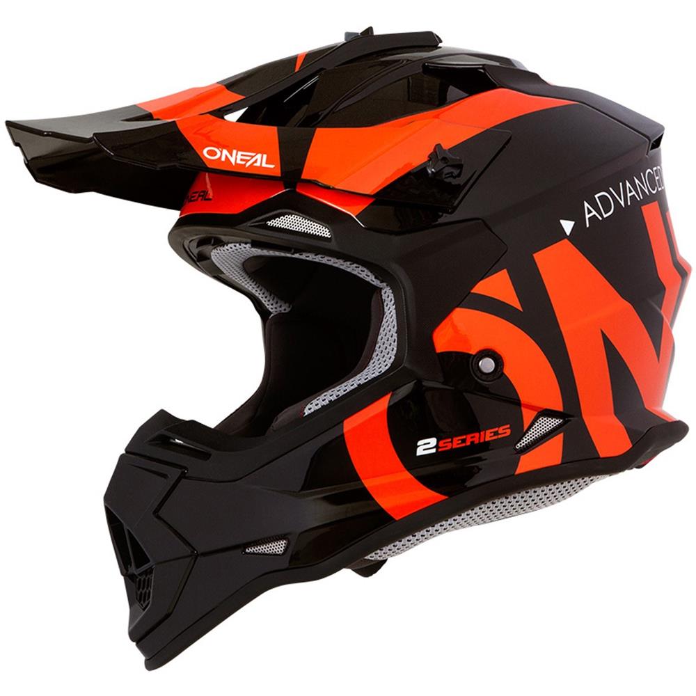 Casco Mx Bambino Oneal 2019 2series Slick Nero Arancio (m Bambino, Nero)  - Foto 1